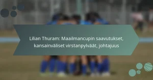 Lilian Thuram: Maailmancupin saavutukset, kansainväliset virstanpylväät, johtajuus